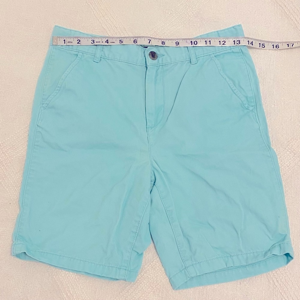 💙 Children’s Place Khaki Shorts in Light Teal Size 10H